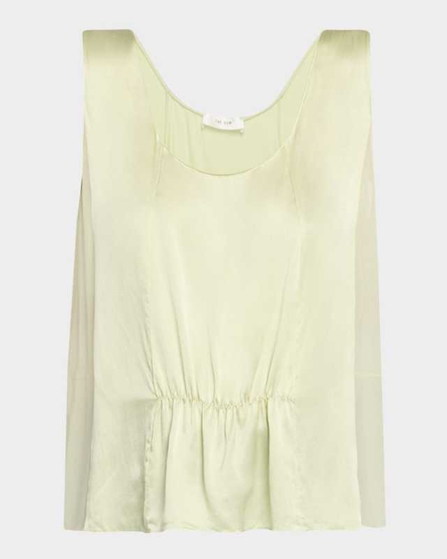 Dinara Boxy Silk Top